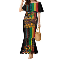 Afro-Caribbean Mermaid Dress African and Reggae Art Music - Wonder Print Shop