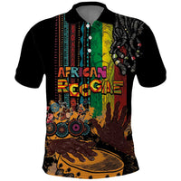 Afro-Caribbean Polo Shirt African and Reggae Art Music - Wonder Print Shop