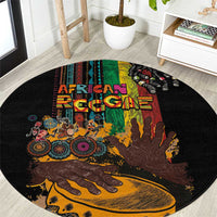 Afro-Caribbean Round Carpet African and Reggae Art Music - Wonder Print Shop