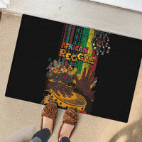 Afro-Caribbean Rubber Doormat African and Reggae Art Music - Wonder Print Shop