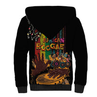 Afro-Caribbean Sherpa Hoodie African and Reggae Art Music - Wonder Print Shop