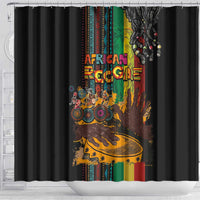 Afro-Caribbean Shower Curtain African and Reggae Art Music - Wonder Print Shop