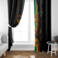Afro-Caribbean Window Curtain African and Reggae Art Music - Wonder Print Shop