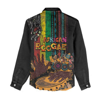 Afro-Caribbean Women Casual Shirt African and Reggae Art Music - Wonder Print Shop