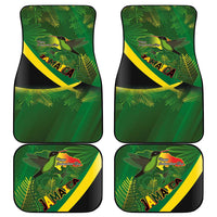 Jamaica Independence Day Car Mats Swallow-tail Hummingbird Tropical Plants and National Flag - Wonder Print Shop