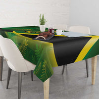 Jamaica Independence Day Tablecloth Swallow-tail Hummingbird Tropical Plants and National Flag - Wonder Print Shop