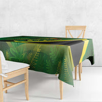 Jamaica Independence Day Tablecloth Swallow-tail Hummingbird Tropical Plants and National Flag - Wonder Print Shop