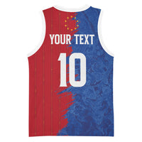 Custom Cape Verde Football 2026 Debut Basketball Jersey Blue Sharks Stand Strong