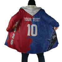 Custom Cape Verde Football 2026 Debut Cloak Blue Sharks Stand Strong