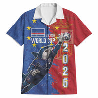 Custom Cape Verde Football 2026 Debut Hawaiian Shirt Blue Sharks Stand Strong