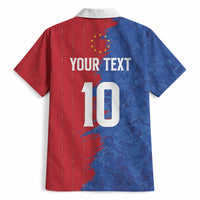 Custom Cape Verde Football 2026 Debut Hawaiian Shirt Blue Sharks Stand Strong