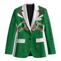 Custom Mexico Football Blazer Remixed Mexico Aztec Pattern Tribal Style