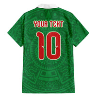Custom Mexico Football Hawaiian Shirt Remixed Mexico Aztec Pattern Tribal Style