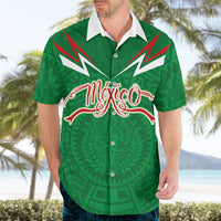 Custom Mexico Football Hawaiian Shirt Remixed Mexico Aztec Pattern Tribal Style