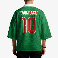 Custom Mexico Football Kimono Remixed Mexico Aztec Pattern Tribal Style