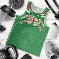 Custom Mexico Football Men Tank Top Remixed Mexico Aztec Pattern Tribal Style