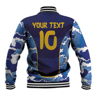 Custom Japan Pacific Rugby 2024 Baseball Jacket Japanese Traditional Pattern and Sea Waves - Wonder Print Shop