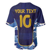 Custom Japan Pacific Rugby 2024 Baseball Jersey Japanese Traditional Pattern and Sea Waves - Wonder Print Shop