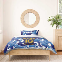 Custom Japan Pacific Rugby 2024 Bedding Set Japanese Traditional Pattern and Sea Waves - Wonder Print Shop