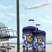 Custom Japan Pacific Rugby 2024 Luggage Cover Japanese Traditional Pattern and Sea Waves - Wonder Print Shop