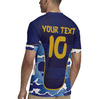 Custom Japan Pacific Rugby 2024 Rugby Jersey Japanese Traditional Pattern and Sea Waves - Wonder Print Shop
