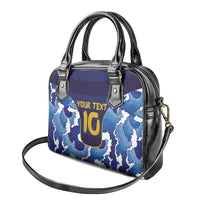 Custom Japan Pacific Rugby 2024 Shoulder Handbag Japanese Traditional Pattern and Sea Waves