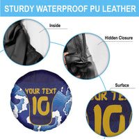 Custom Japan Pacific Rugby 2024 Spare Tire Cover Japanese Traditional Pattern and Sea Waves - Wonder Print Shop