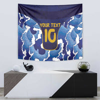Custom Japan Pacific Rugby 2024 Tapestry Japanese Traditional Pattern and Sea Waves - Wonder Print Shop