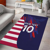 Custom United States Pacific Rugby 2024 Area Rug The Eagle and USA Flag Style