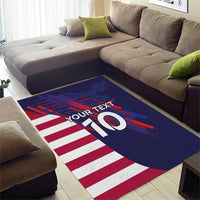 Custom United States Pacific Rugby 2024 Area Rug The Eagle and USA Flag Style