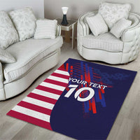 Custom United States Pacific Rugby 2024 Area Rug The Eagle and USA Flag Style