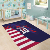 Custom United States Pacific Rugby 2024 Area Rug The Eagle and USA Flag Style