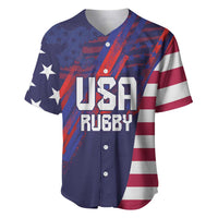 Custom United States Pacific Rugby 2024 Baseball Jersey The Eagle and USA Flag Style