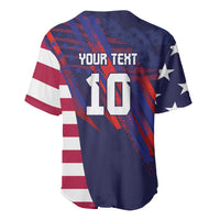 Custom United States Pacific Rugby 2024 Baseball Jersey The Eagle and USA Flag Style