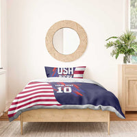 Custom United States Pacific Rugby 2024 Bedding Set The Eagle and USA Flag Style