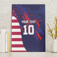 Custom United States Pacific Rugby 2024 Canvas Wall Art The Eagle and USA Flag Style
