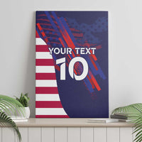 Custom United States Pacific Rugby 2024 Canvas Wall Art The Eagle and USA Flag Style