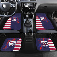 Custom United States Pacific Rugby 2024 Car Mats The Eagle and USA Flag Style