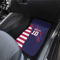 Custom United States Pacific Rugby 2024 Car Mats The Eagle and USA Flag Style