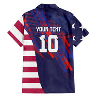 Custom United States Pacific Rugby 2024 Family Matching Off Shoulder Maxi Dress and Hawaiian Shirt The Eagle and USA Flag Style