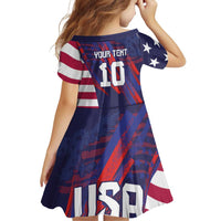Custom United States Pacific Rugby 2024 Family Matching Off Shoulder Short Dress and Hawaiian Shirt The Eagle and USA Flag Style