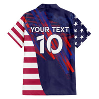 Custom United States Pacific Rugby 2024 Family Matching Puletasi and Hawaiian Shirt The Eagle and USA Flag Style