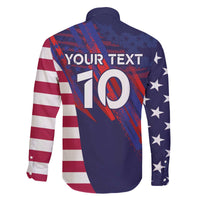 Custom United States Pacific Rugby 2024 Family Matching Puletasi and Hawaiian Shirt The Eagle and USA Flag Style