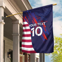 Custom United States Pacific Rugby 2024 Garden Flag The Eagle and USA Flag Style