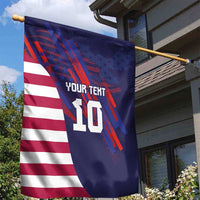 Custom United States Pacific Rugby 2024 Garden Flag The Eagle and USA Flag Style