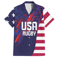 Custom United States Pacific Rugby 2024 Hawaiian Shirt The Eagle and USA Flag Style