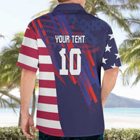 Custom United States Pacific Rugby 2024 Hawaiian Shirt The Eagle and USA Flag Style