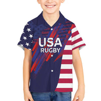 Custom United States Pacific Rugby 2024 Hawaiian Shirt The Eagle and USA Flag Style