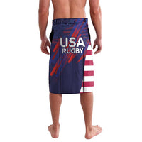 Custom United States Pacific Rugby 2024 Lavalava The Eagle and USA Flag Style