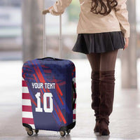Custom United States Pacific Rugby 2024 Luggage Cover The Eagle and USA Flag Style